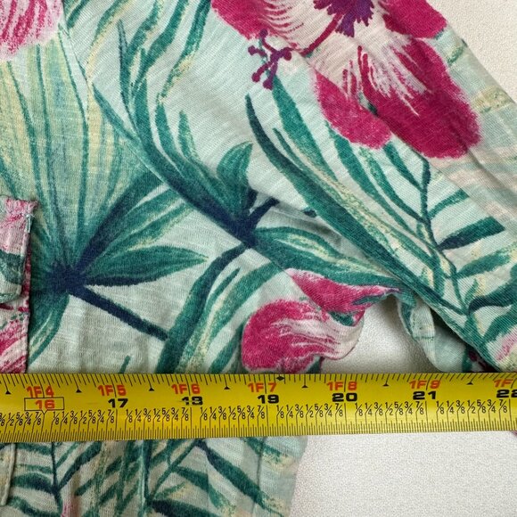 Tommy Bahama LS Knit Tropical Print Shirt - Picture 6 of 7